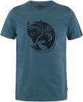 Fjällräven M Artic Fox T-shirt Blau | Größe XL | Herren Kurzarm-Shirt
