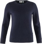 Fjällräven W Övik Structure Sweater Blau | Größe M | Damen Sweaters & Hoodi