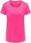 Haglöfs W Ridge Hike Tee (vorgängermodell) Pink | Damen Kurzarm-Shirt