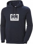 Helly Hansen M Hh Box Hoodie Blau | Größe XL | Herren Freizeitpullover