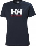 Helly Hansen W Hh Logo T-shirt Blau | Größe XS | Damen Kurzarm-Shirt