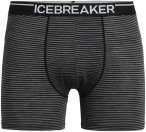Icebreaker M Anatomica Boxers Gestreift / Grau / Schwarz | Größe L | Herren Ku