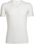 Icebreaker M Anatomica Short-sleeve V Weiß | Größe XL | Herren Kurzarm-Shirt