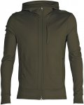 Icebreaker M Quantum Iii Zip Hoodie Grün | Größe XL | Herren Freizeitpullover