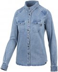 Ixs W Carve Digger Organic Denim Shirt Blau | Größe 36 | Damen Langarm-Hemd