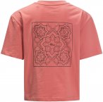 Jack Wolfskin Girls Teen Mosaic T Rot | Größe 128 | Mädchen Kurzarm-Shirt
