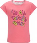 Jack Wolfskin Girls Villi T Pink | Größe 104 | Mädchen Kurzarm-Shirt