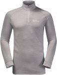 Jack Wolfskin M Alpspitze Wool Long-sleeve Hz Grau | Herren Kurzarm-Shirt