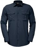 Jack Wolfskin M Atacama Roll-up Shirt Blau | Herren Langarm-Hemd