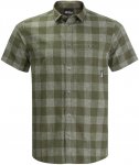Jack Wolfskin M Highlands Shirt Grün | Größe XXL | Herren Kurzarm-Hemd