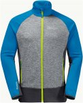 Jack Wolfskin M Sky Peak Full-zip Colorblock / Blau / Grau | Größe XL | Herren