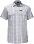 Jack Wolfskin M Thompson Shirt Kariert / Grau | Herren Hemd