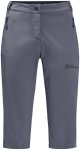 Jack Wolfskin W Activate Light 3/4 Pants Grau | Größe 36 | Damen Hose