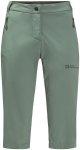 Jack Wolfskin W Activate Light 3/4 Pants Grün | Größe 38 | Damen Hose