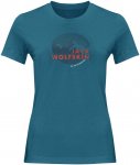 Jack Wolfskin W Hiking S/s Graphic T Blau | Damen Kurzarm-Shirt