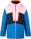 Kjus Juniors Snow Rock Jacket Colorblock / Blau / Pink | Größe 176 |  Regenjac