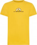 La Sportiva M Footstep Tee Gelb | Herren Kurzarm-Shirt