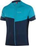 Löffler M Bike Shirt Full-zip Block Blau | Größe 50 | Herren Kurzarm-Shirt