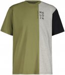 Maloja M Boem. T-shirt Colorblock / Grün | Herren Kurzarm-Shirt