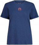 Maloja W Backensteinm. T-shirt Blau | Größe XL | Damen Kurzarm-Shirt