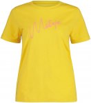 Maloja W Elvasm. T-shirt Gelb | Größe XL | Damen Kurzarm-Shirt