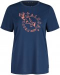 Maloja W Karkogelm. 1/2 T-shirt Blau | Größe XS | Damen Kurzarm-Shirt