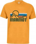 Marmot M Coastal Tee Short-sleeve Gelb | Größe XL | Herren Kurzarm-Shirt