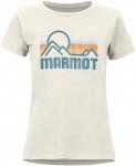 Marmot W Coastal Tee Short-Sleeve Beige | Größe XS | Damen T-Shirt