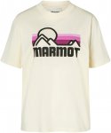 Marmot W Coastal Tee Short-sleeve Weiß | Größe XS | Damen Kurzarm-Shirt