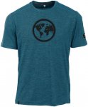 Maul Sport M Earth Fresh Blau | Größe 46 | Herren Kurzarm-Shirt
