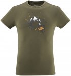Millet M Boulder Ts Short-sleeve Oliv | Größe XL | Herren Kurzarm-Shirt