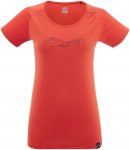 Millet W Hazy Mountains Ts Short-sleeve Orange | Damen Kurzarm-Shirt