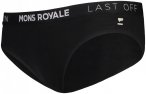 Mons Royale W Folo Brief Schwarz | Größe XL | Damen Kurze Unterhose