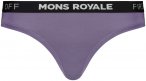 Mons Royale W Merino Thong Lila | Größe XS | Damen Kurze Unterhose