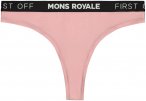 Mons Royale W Merino Thong Pink | Größe XS | Damen Kurze Unterhose