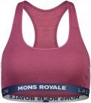 Mons Royale W Sierra Sports Bra Pink | Größe XL | Damen Sport-BH