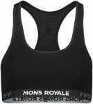 Mons Royale W Sierra Sports Bra Schwarz | Größe XL | Damen Sport-BH