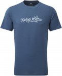 Mountain Equipment M Groundup Skyline Tee Blau | Herren Kurzarm-Shirt