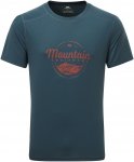 Mountain Equipment M Headpoint Script Tee Blau | Herren Kurzarm-Shirt