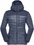 Norrona W Falketind Down750 Hood Jacket Blau | Größe S | Damen Ski- & Snowboar