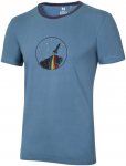 Ocun M Classic T Organic Rainbow Rocket Blau | Herren Kurzarm-Shirt
