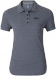 Odlo W Polo Shirt S/s Trim Grau | Größe XS | Damen Kurzarm-Polos