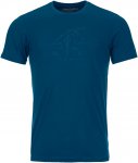 Ortovox M 120 Tec Lafatscher Topo T-Shirt Blau | Herren Kurzarm-Shirt