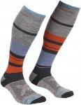 Ortovox M All Mountain Long Socks Gestreift / Grau | Größe 45 - 47 | Herren So