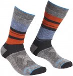 Ortovox M All Mountain Mid Warm Socks Gestreift / Grau | Größe 45 - 47 | Herre