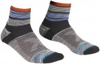 Ortovox M All Mountain Quarter Warm Socks Gestreift / Grau | Größe 39 - 41 | H