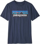 Patagonia Kids Regenerative Organic Cotton P-6 Logo T-shirt Blau | Größe XXL |