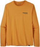 Patagonia M Long-Sleeved Capilene Cool Daily Graphic Shirt Gelb | Herren T-Shirt