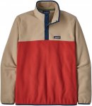Patagonia M Micro D Snap-t Pullover Rot | Größe XXL | Herren Fleece-Pullover