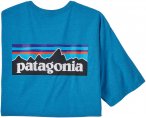 Patagonia  M P-6 Logo Responsibili-tee Blau | Herren Kurzarm-Shirt
